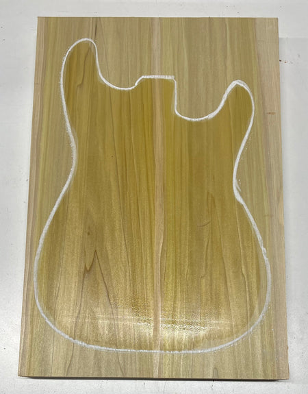 Yellow Poplar Guitar Body Blanks - 21" x 14-1/4" x 1-3/4", 10 Lbs #25 - Exotic Wood Zone - Buy online Across USA 