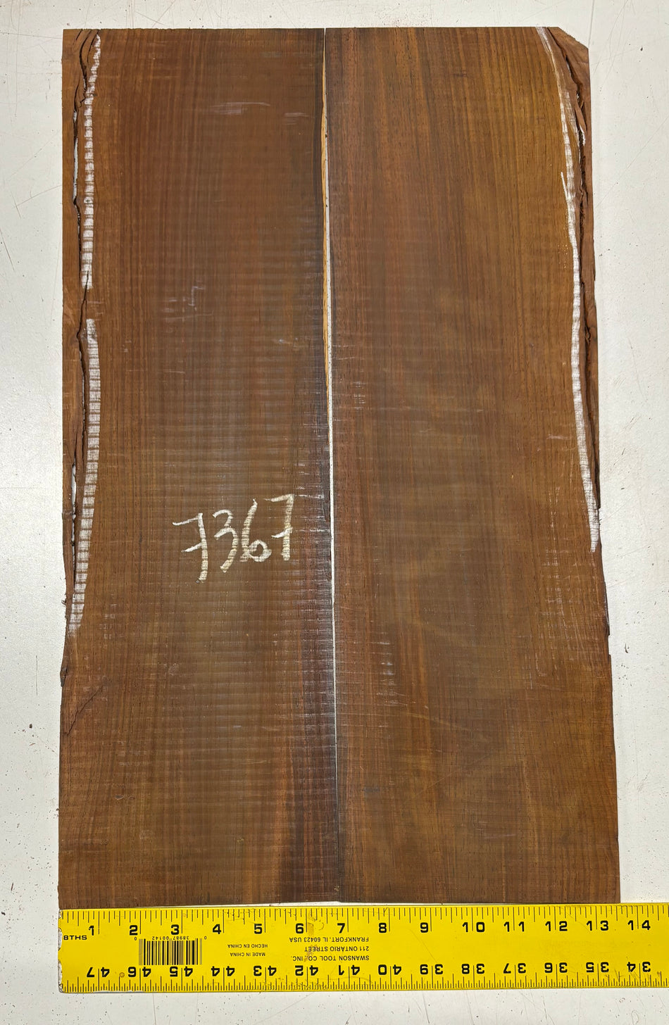 Cocobolo Parlor Guitar Back Set  22"x6-1/2"x3/16"#7367