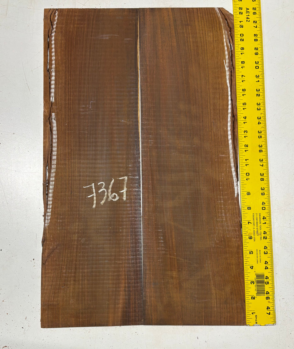 Cocobolo Parlor Guitar Back Set  22"x6-1/2"x3/16"#7367
