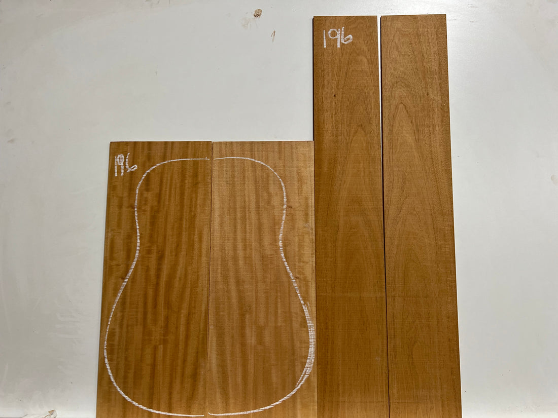 Flame Genuine Mahogany Classical Guitar Back &amp; Side Set 