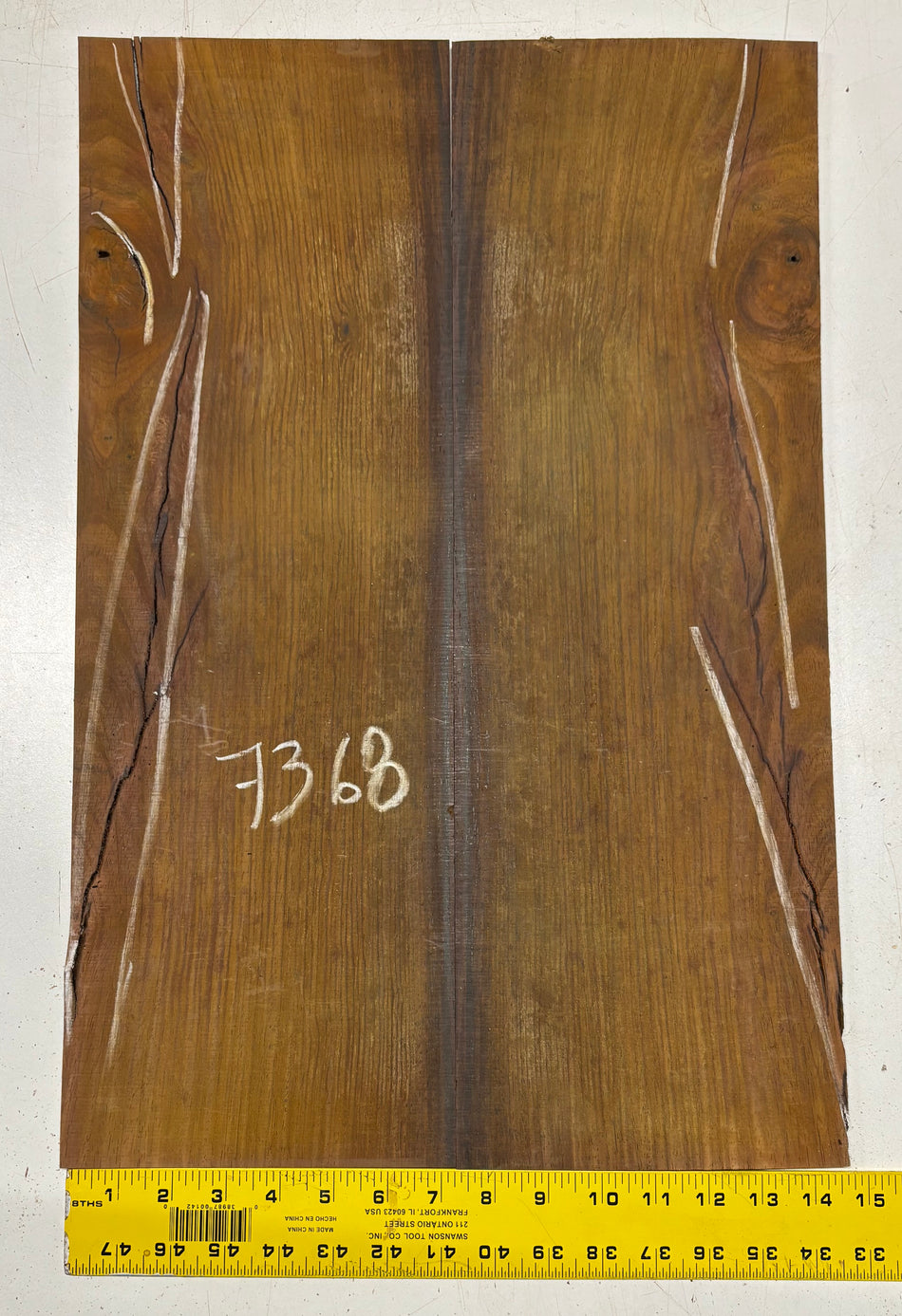 Cocobolo Parlor Guitar Back Set  22"x6-1/2"x3/16"#7368