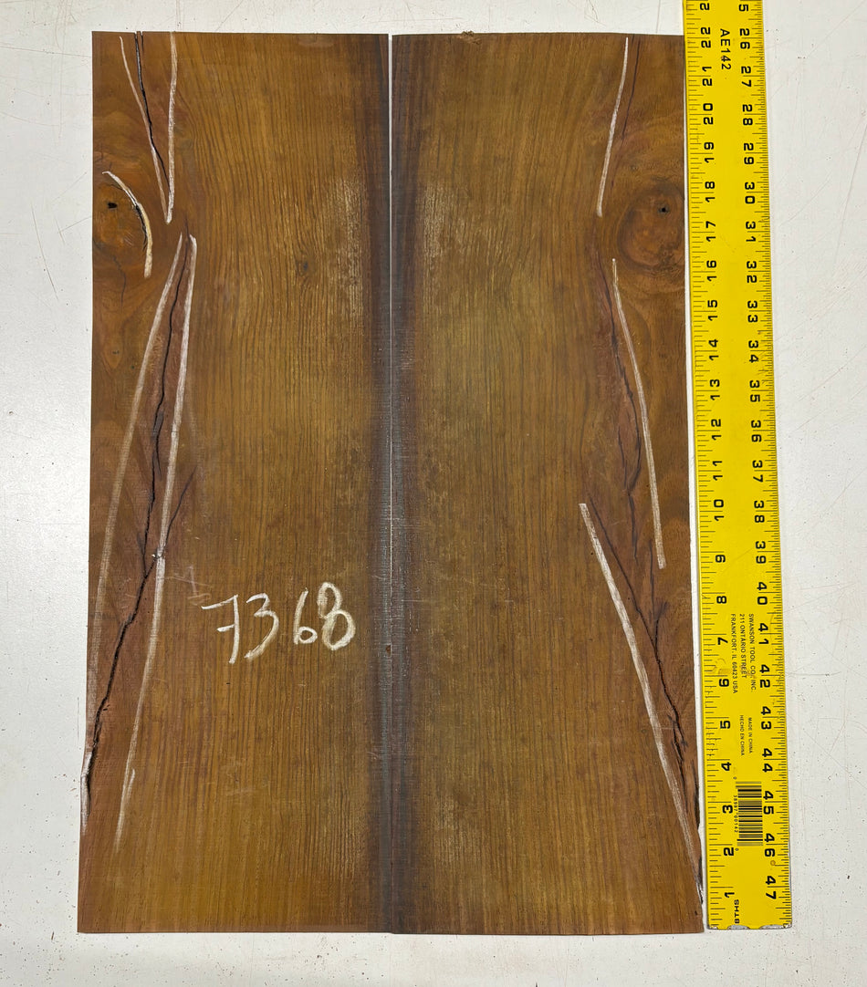 Cocobolo Parlor Guitar Back Set  22"x6-1/2"x3/16"#7368