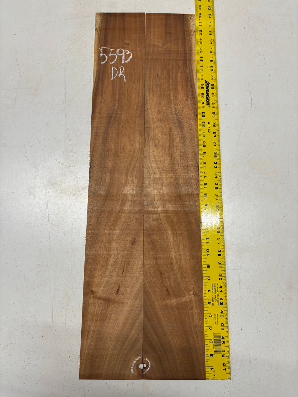 Flame Hawaiian Koa Dreadnought Guitar Side Set 34" x 5" x 1/8" #5593