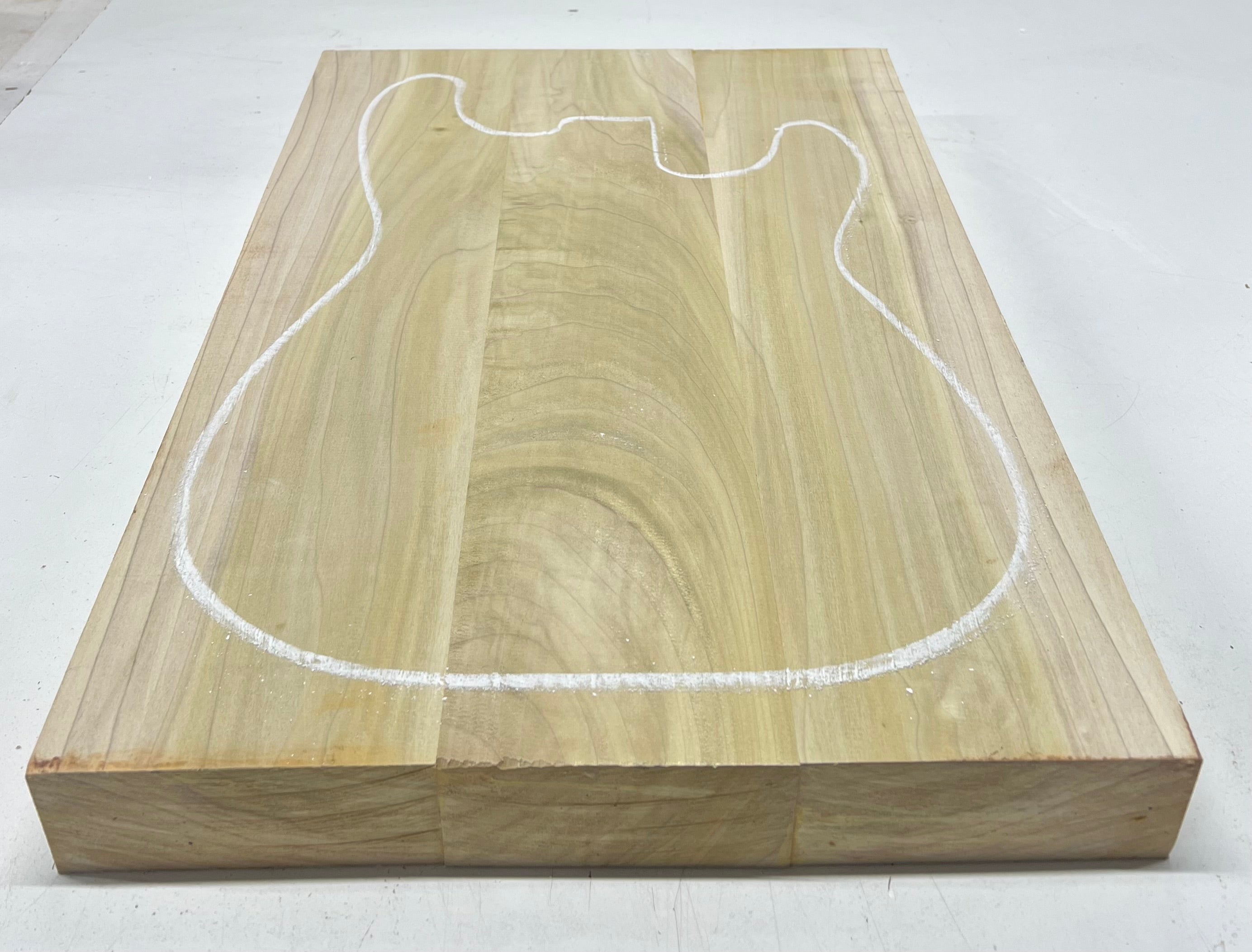 Yellow Poplar Guitar Body Blanks - 21" x 14-3/8" x 2", 11 Lbs #26 - Exotic Wood Zone - Buy online Across USA 