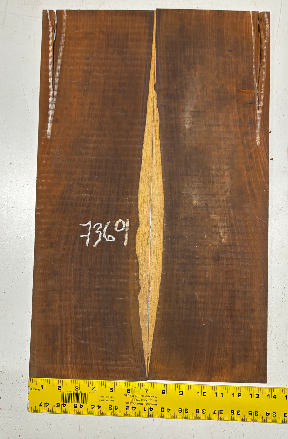 Cocobolo Parlor Guitar Back Set  22"x6-1/2"x3/16"#7369