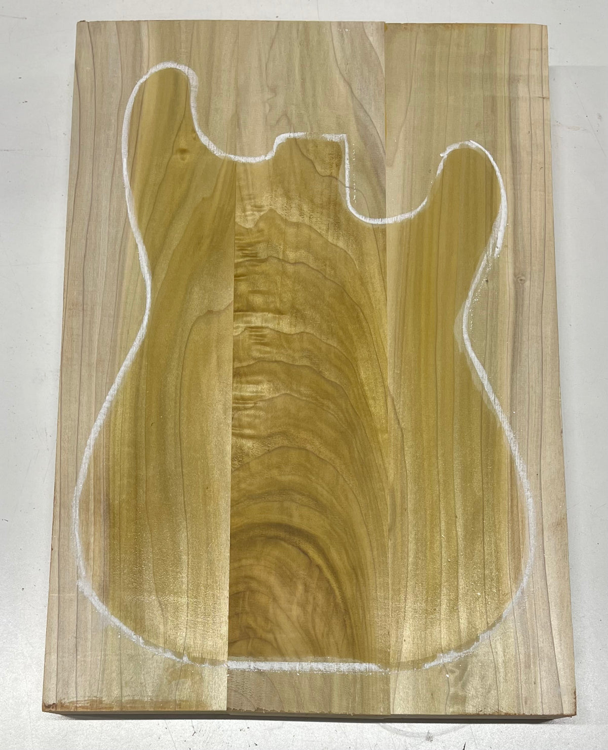 Yellow Poplar Guitar Body Blanks - 21" x 14-3/8" x 2", 11 Lbs #26 - Exotic Wood Zone - Buy online Across USA 