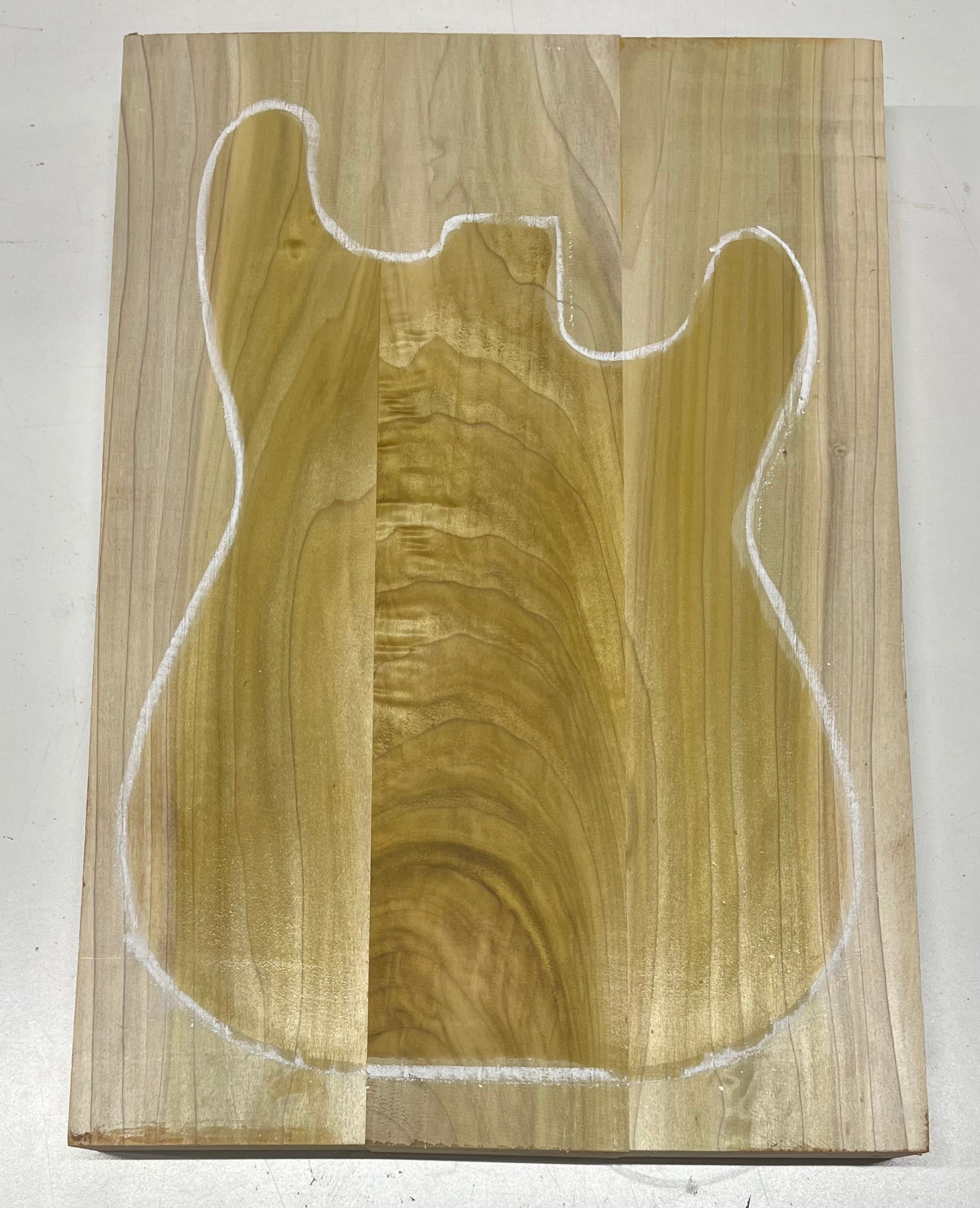 Yellow Poplar Guitar Body Blanks - 21" x 14-3/8" x 2", 11 Lbs #26 - Exotic Wood Zone - Buy online Across USA 