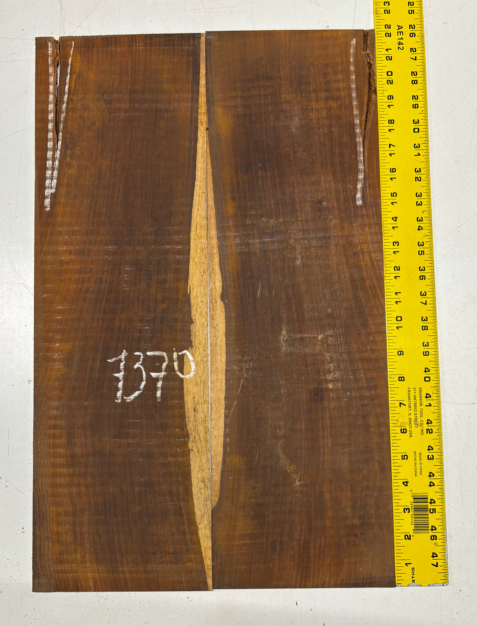 Cocobolo Parlor Guitar Back Set  22"x6-1/2"x3/16"#7370