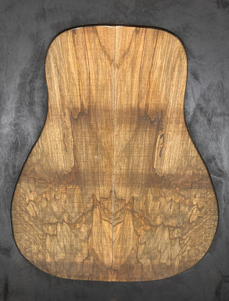 Figured Flame Mango Dreadnought Guitar Back and Side Set #155 - Exotic Wood Zone