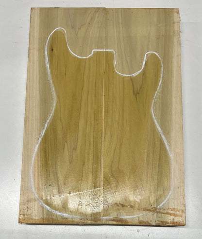 Yellow Poplar Guitar Body Blanks - 21&quot; x 14-1/2&quot; x 2&quot;, 12 Lbs 