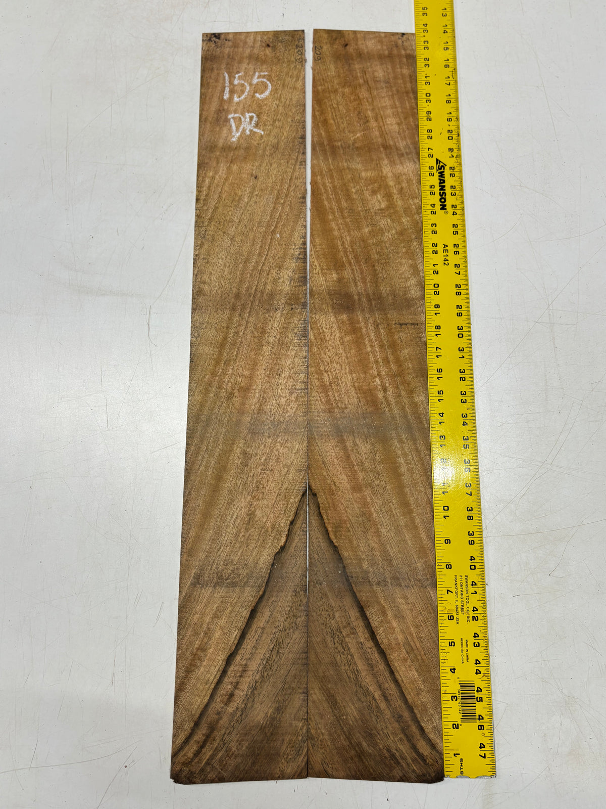 Figured Flame Mango Dreadnought Guitar Back and Side Set #155 - Exotic Wood Zone