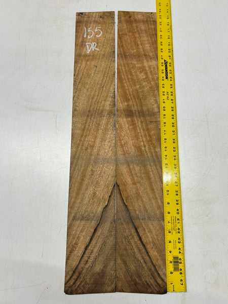 Figured Flame Mango Dreadnought Guitar Back and Side Set #155 - Exotic Wood Zone
