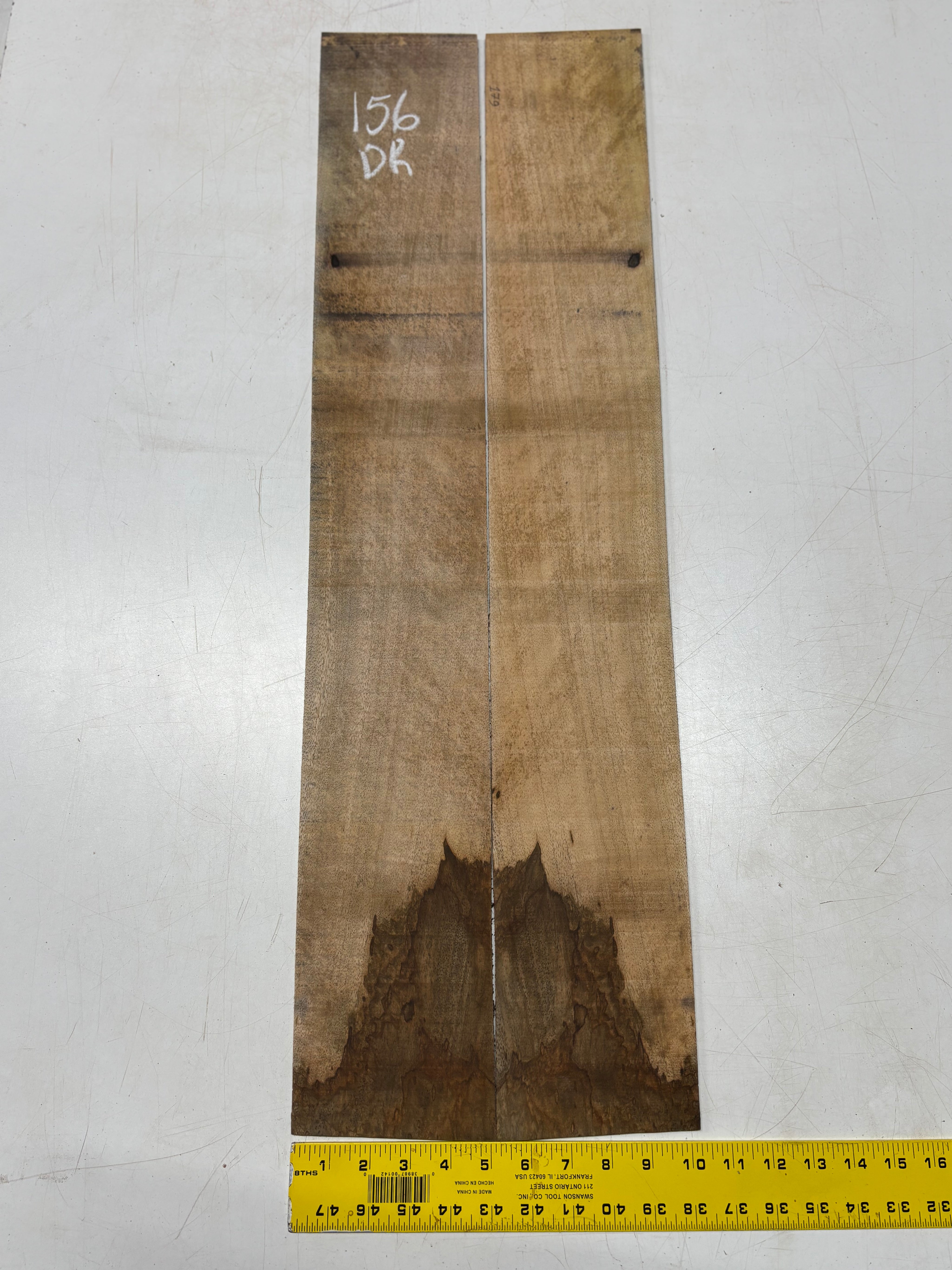 Figured Flame Mango Dreadnought Guitar Back and Side Set #156 - Exotic Wood Zone