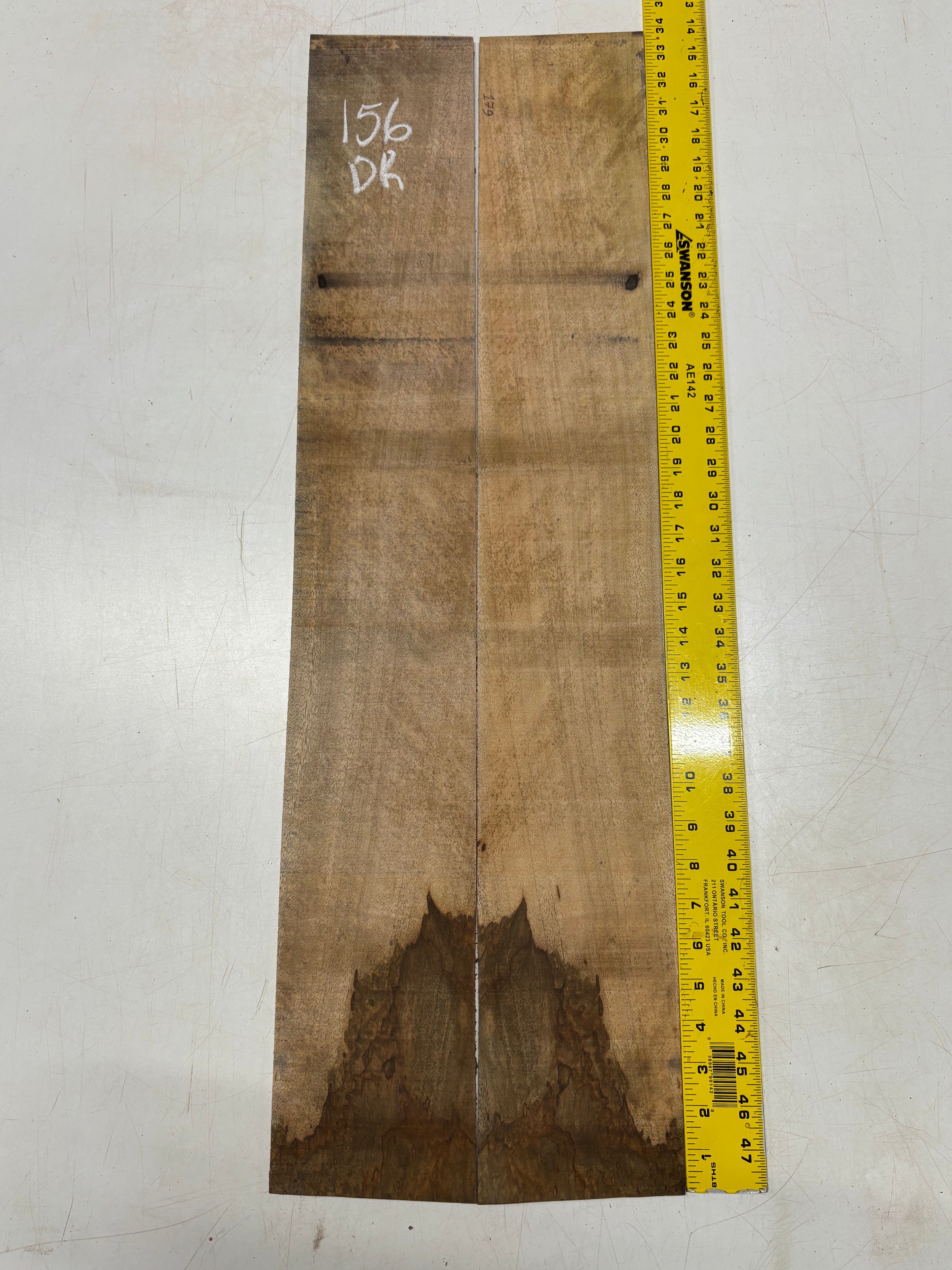 Figured Flame Mango Dreadnought Guitar Back and Side Set #156 - Exotic Wood Zone