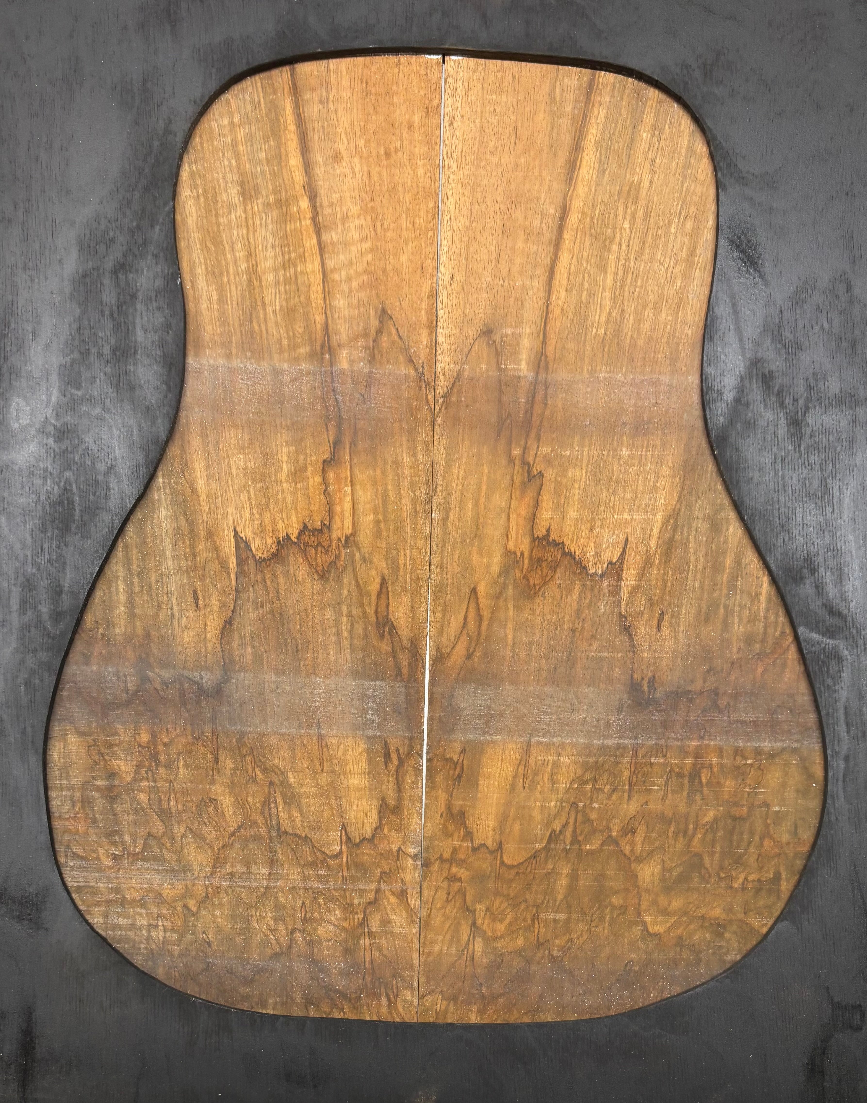 Figured Flame Mango Dreadnought Guitar Back and Side Set #157 - Exotic Wood Zone