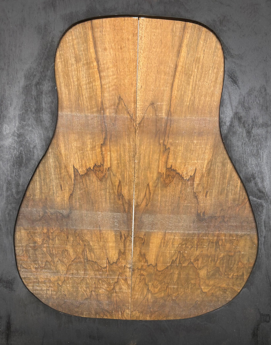 Figured Flame Mango Dreadnought Guitar Back and Side Set #157 - Exotic Wood Zone