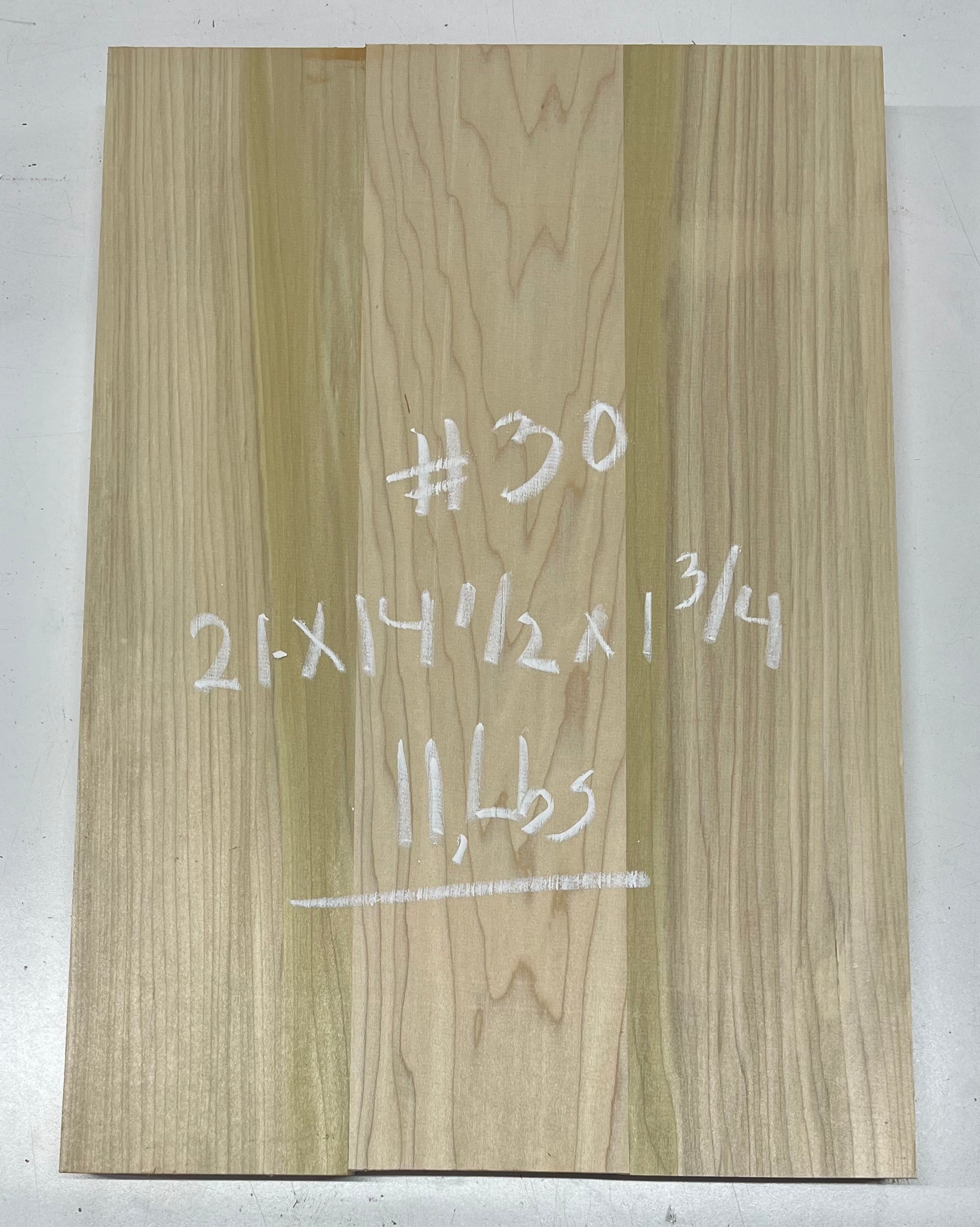 Yellow Poplar Guitar Body Blanks - 21" x 14-1/2" x 1-3/4", 11 Lbs #30 - Exotic Wood Zone - Buy online Across USA 