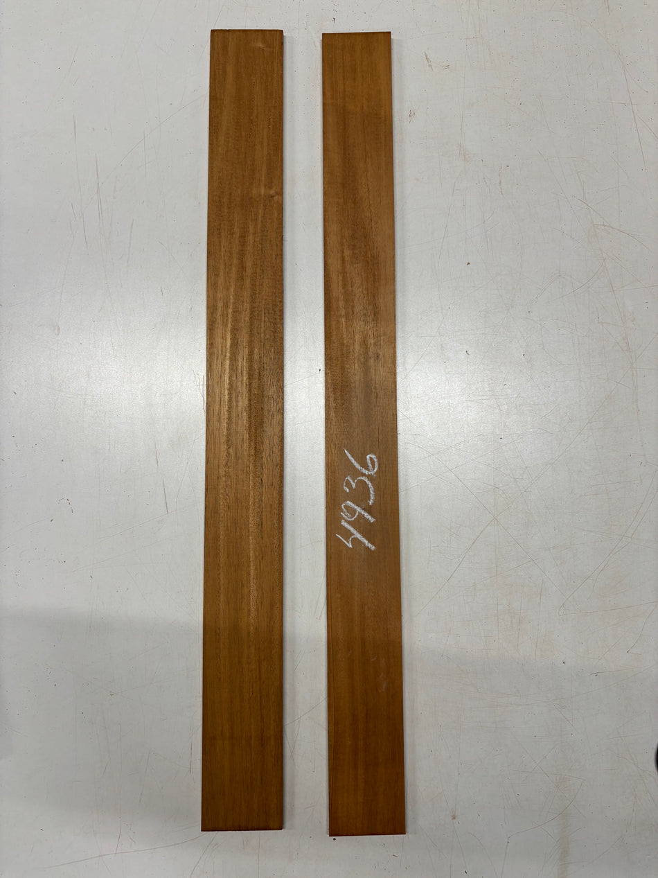 2 Pack, Honduras Mahogany Thin Stock Lumber 33" x 3" x 1/4"#4936