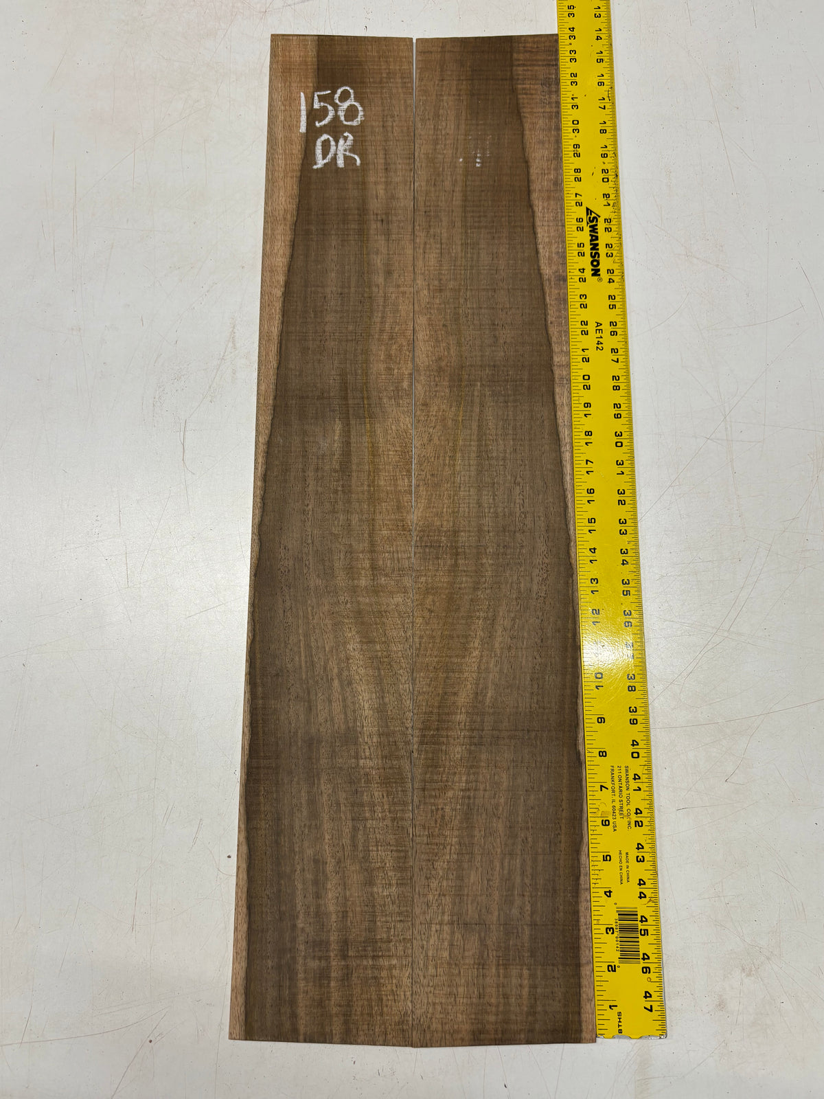 Figured Flame Mango Dreadnought Guitar Back and Side Set #158 - Exotic Wood Zone