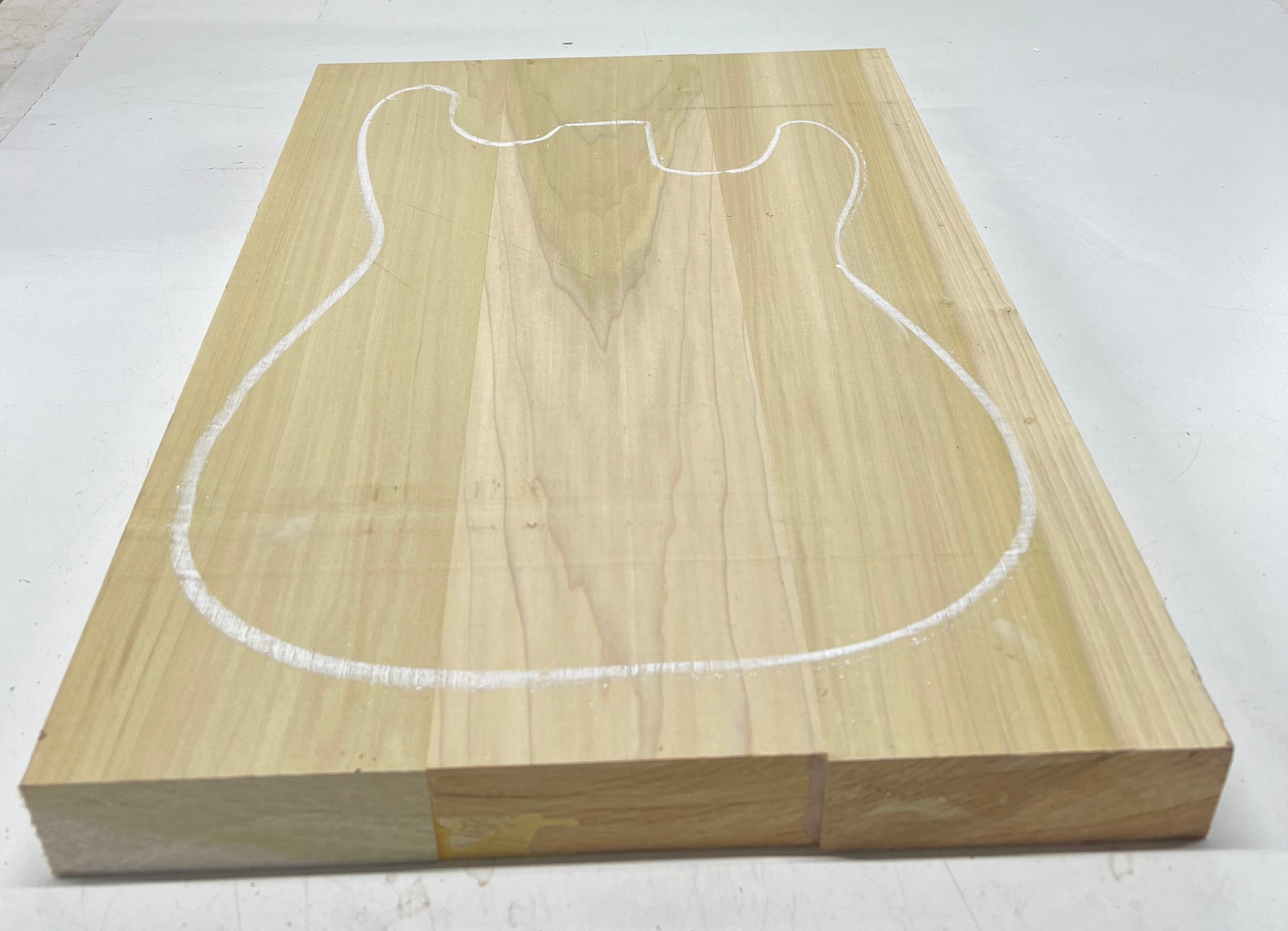 Yellow Poplar Guitar Body Blanks - 21" x 14-1/2" x 1-3/4", 11 Lbs #30 - Exotic Wood Zone - Buy online Across USA 