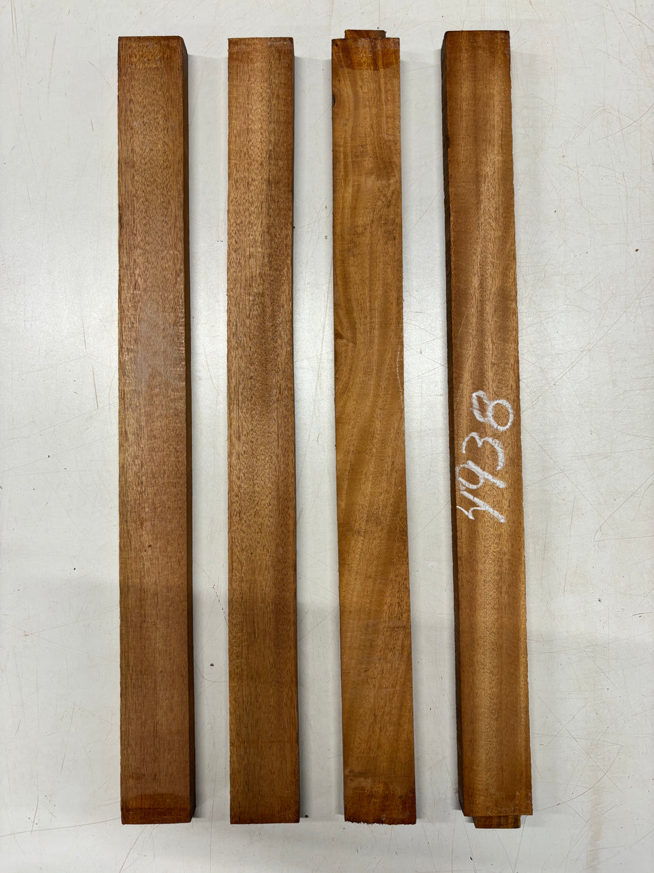 4 Pack, Mahogany Thin Stock Lumber 24"x 2"x7/8"#4938