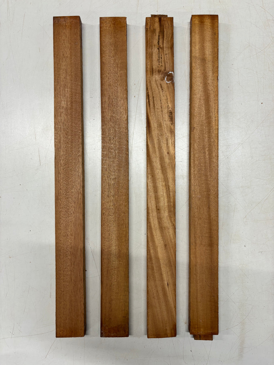 4 Pack, Mahogany Thin Stock Lumber 24"x 2"x7/8"#4938