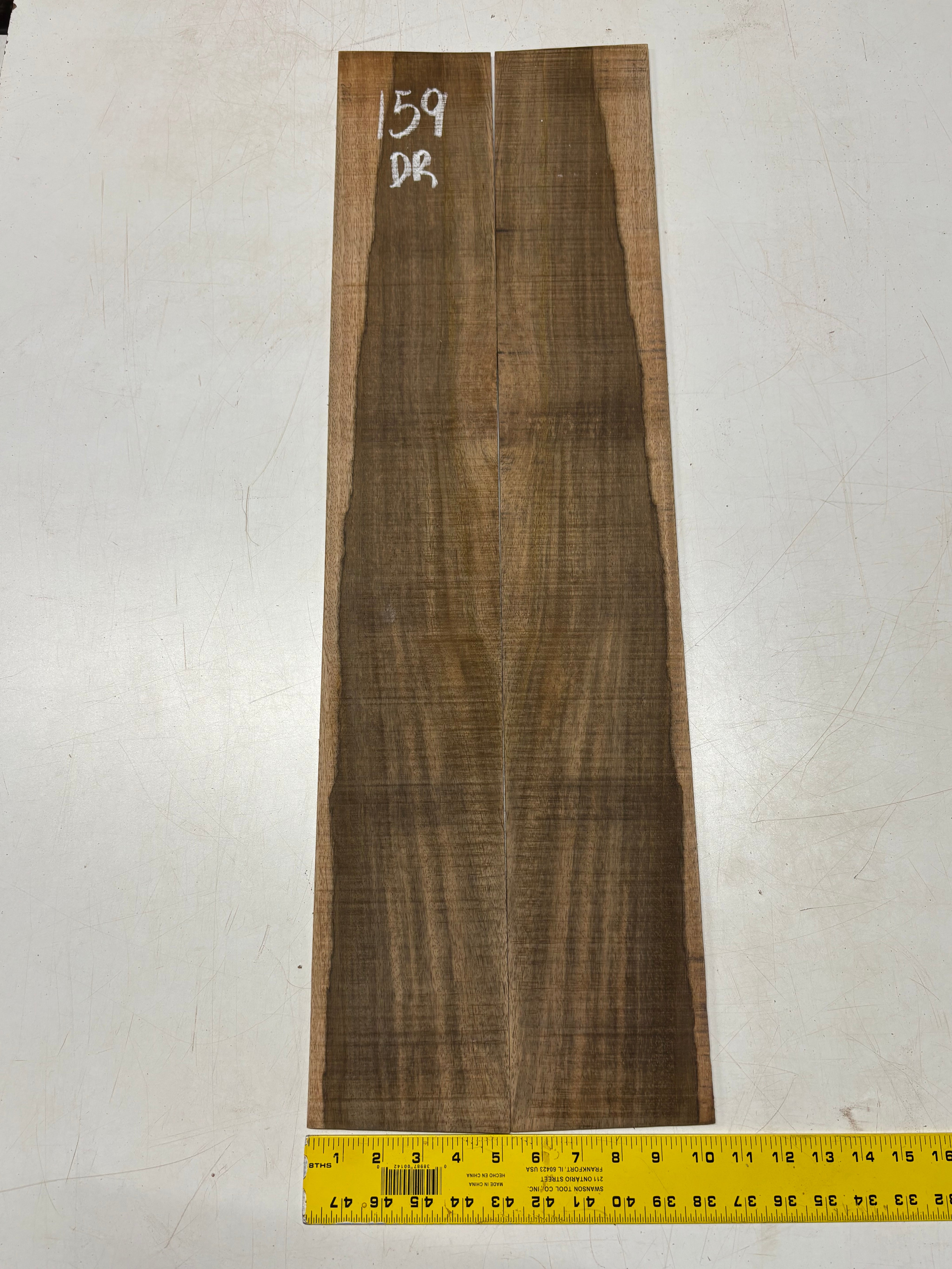 Figured Flame Mango Dreadnought Guitar Back and Side Set #159 - Exotic Wood Zone