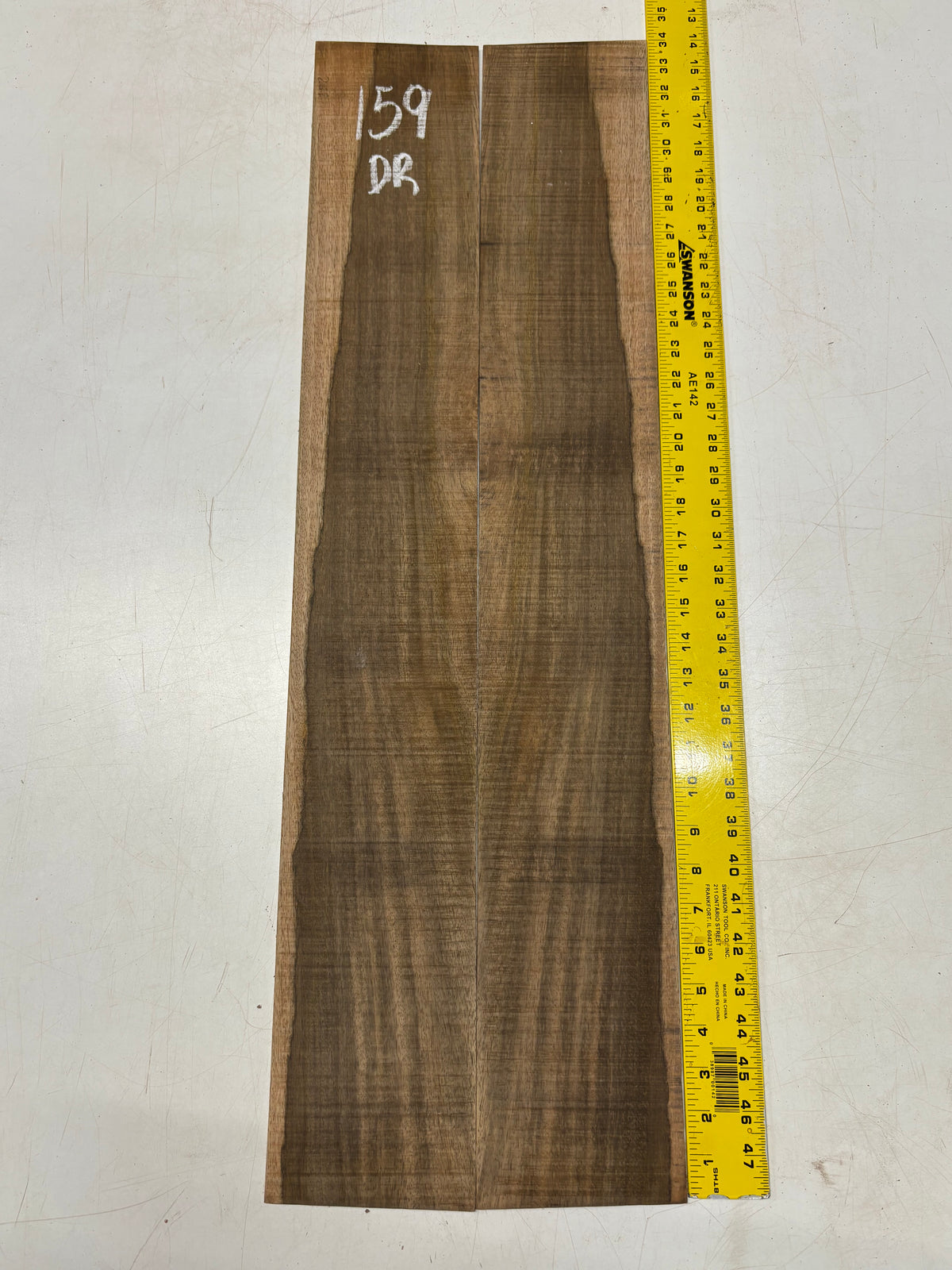 Figured Flame Mango Dreadnought Guitar Back and Side Set #159 - Exotic Wood Zone