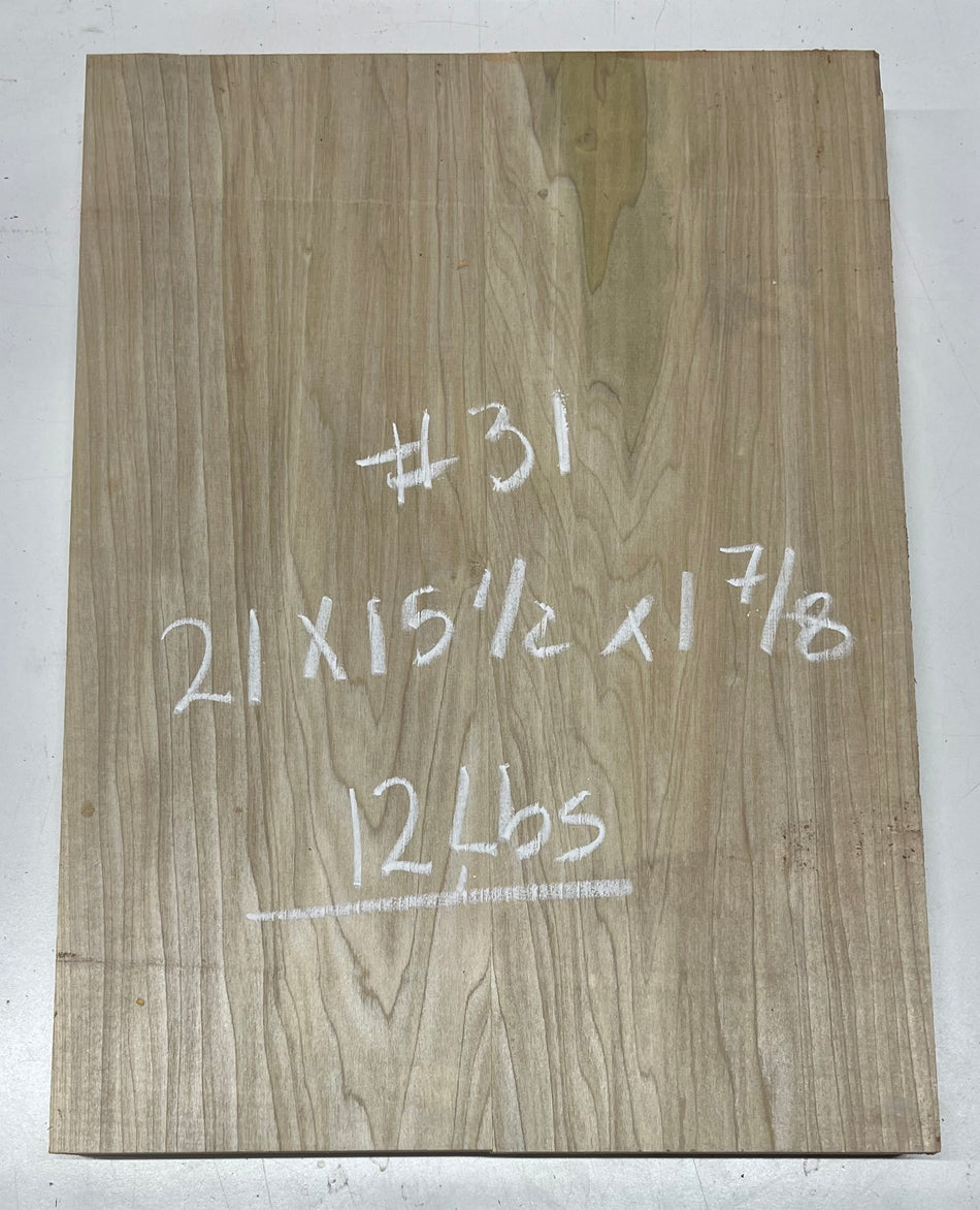 Yellow Poplar Guitar Body Blanks - 21" x 15-1/2" x 1-7/8", 12 Lbs #31 - Exotic Wood Zone - Buy online Across USA 