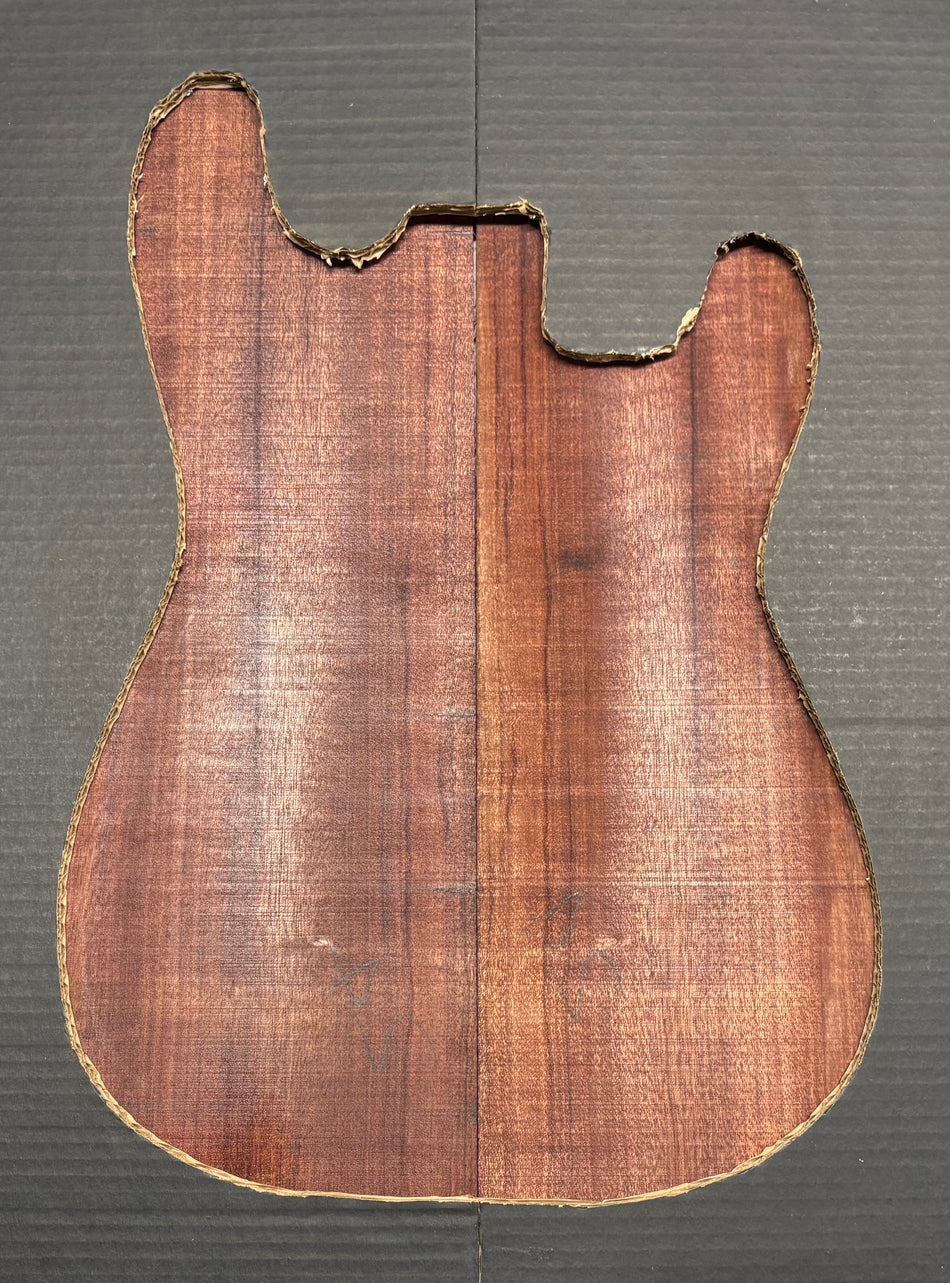 Tapas abatibles para guitarra Bocote Bookmatched 21" x 7" x 1/4"