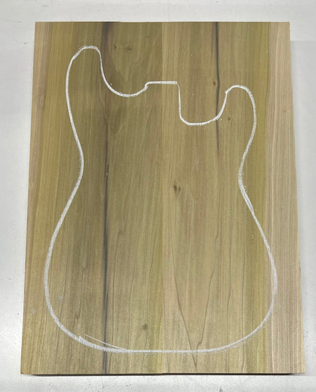 Yellow Poplar Guitar Body Blanks - 21" x 15-1/2" x 1-7/8", 12 Lbs #31 - Exotic Wood Zone - Buy online Across USA 