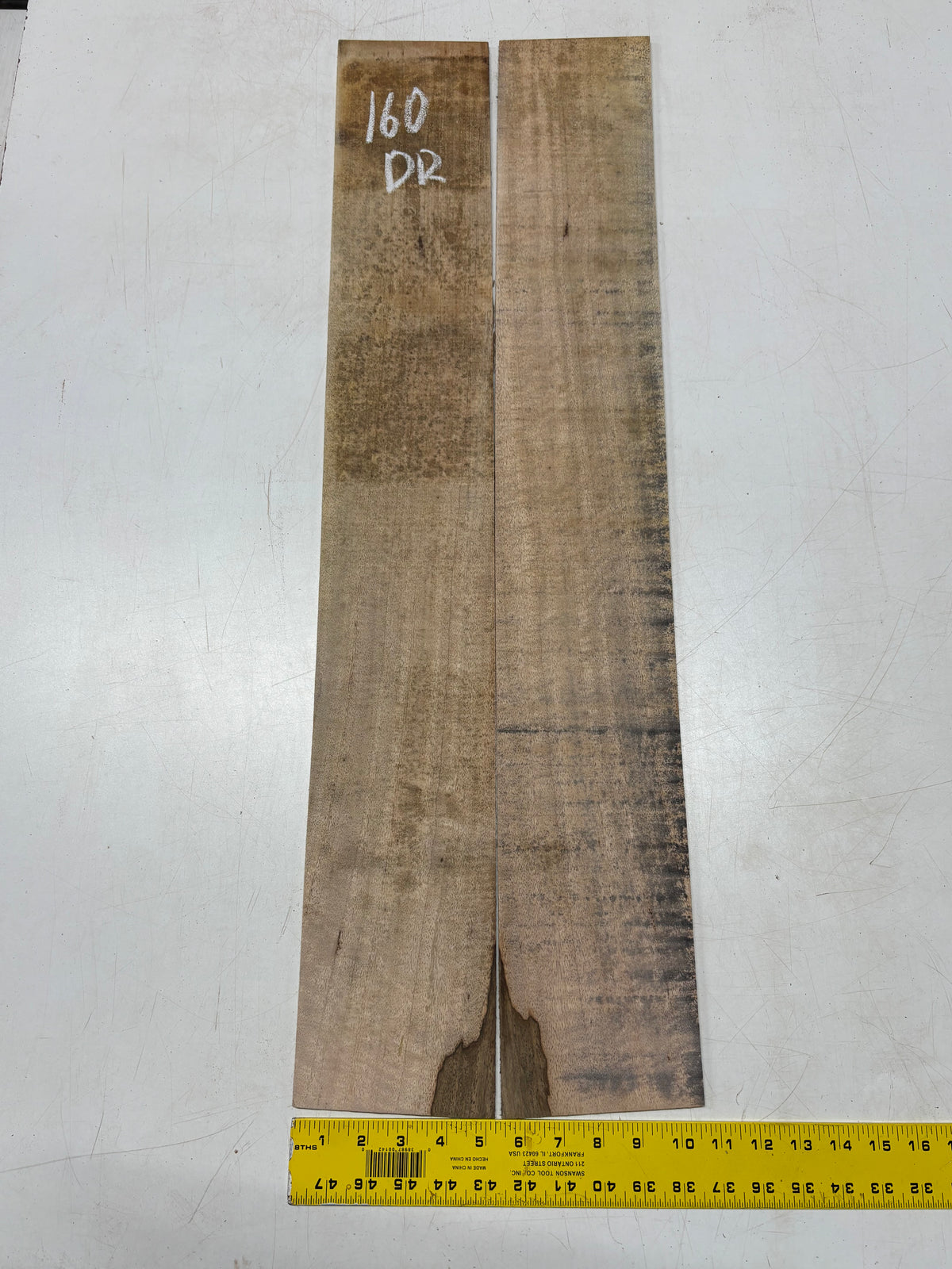 Figured Flame Mango Dreadnought Guitar Back and Side Set #160 - Exotic Wood Zone