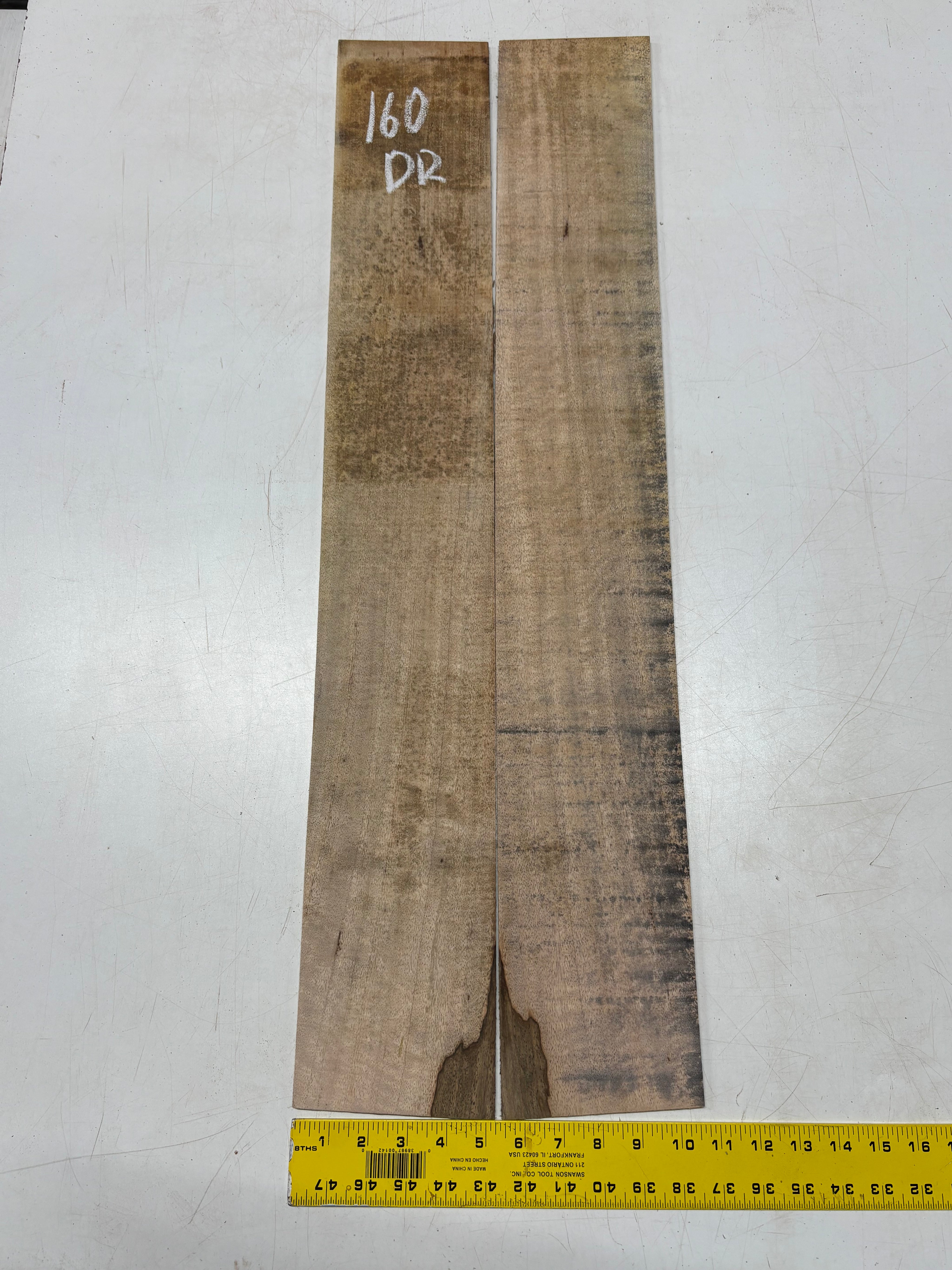 Figured Flame Mango Dreadnought Guitar Back and Side Set #160 - Exotic Wood Zone
