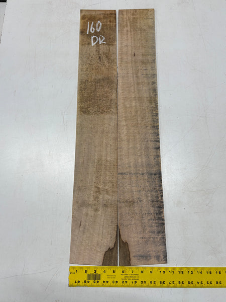 Figured Flame Mango Dreadnought Guitar Back and Side Set #160 - Exotic Wood Zone
