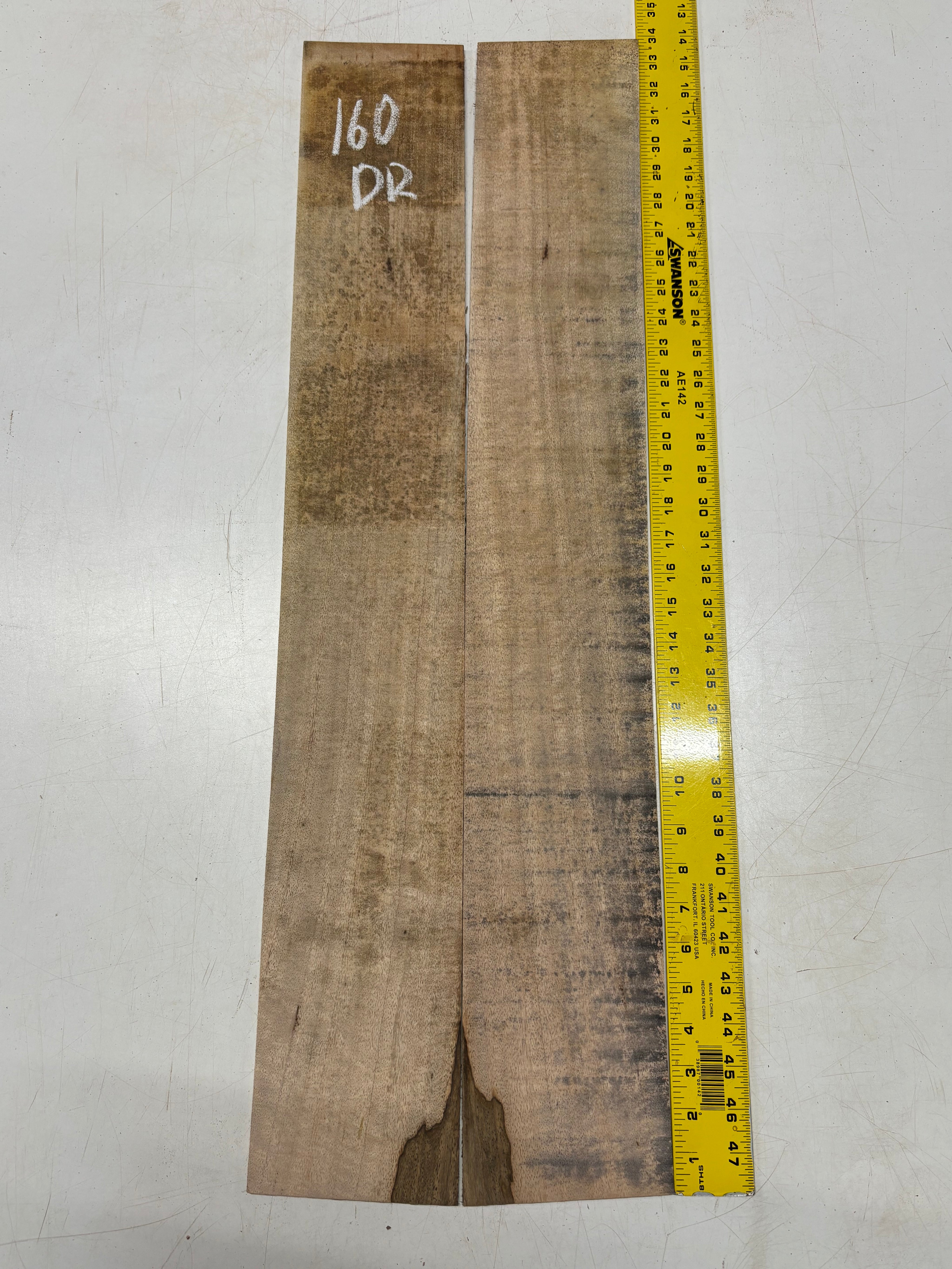 Figured Flame Mango Dreadnought Guitar Back and Side Set #160 - Exotic Wood Zone