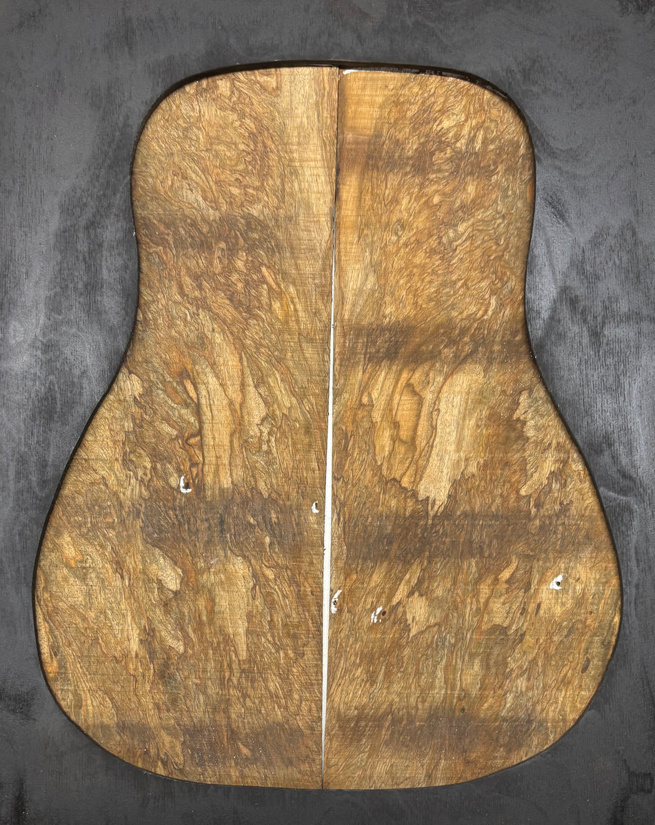 Figured Flame Mango Dreadnought Guitar Back and Side Set #161 - Exotic Wood Zone