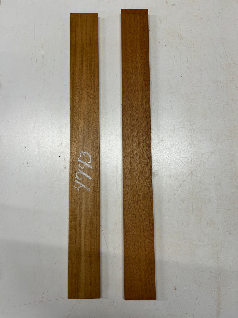 2 pack, Honduras Mahogany Thin Stock Lumber  30"x3"x5/8" , 30"x3"x3/4"#4943