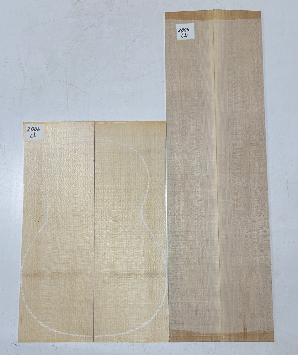 Flame Hard Maple Classical Guitar Back and Side Set #2006