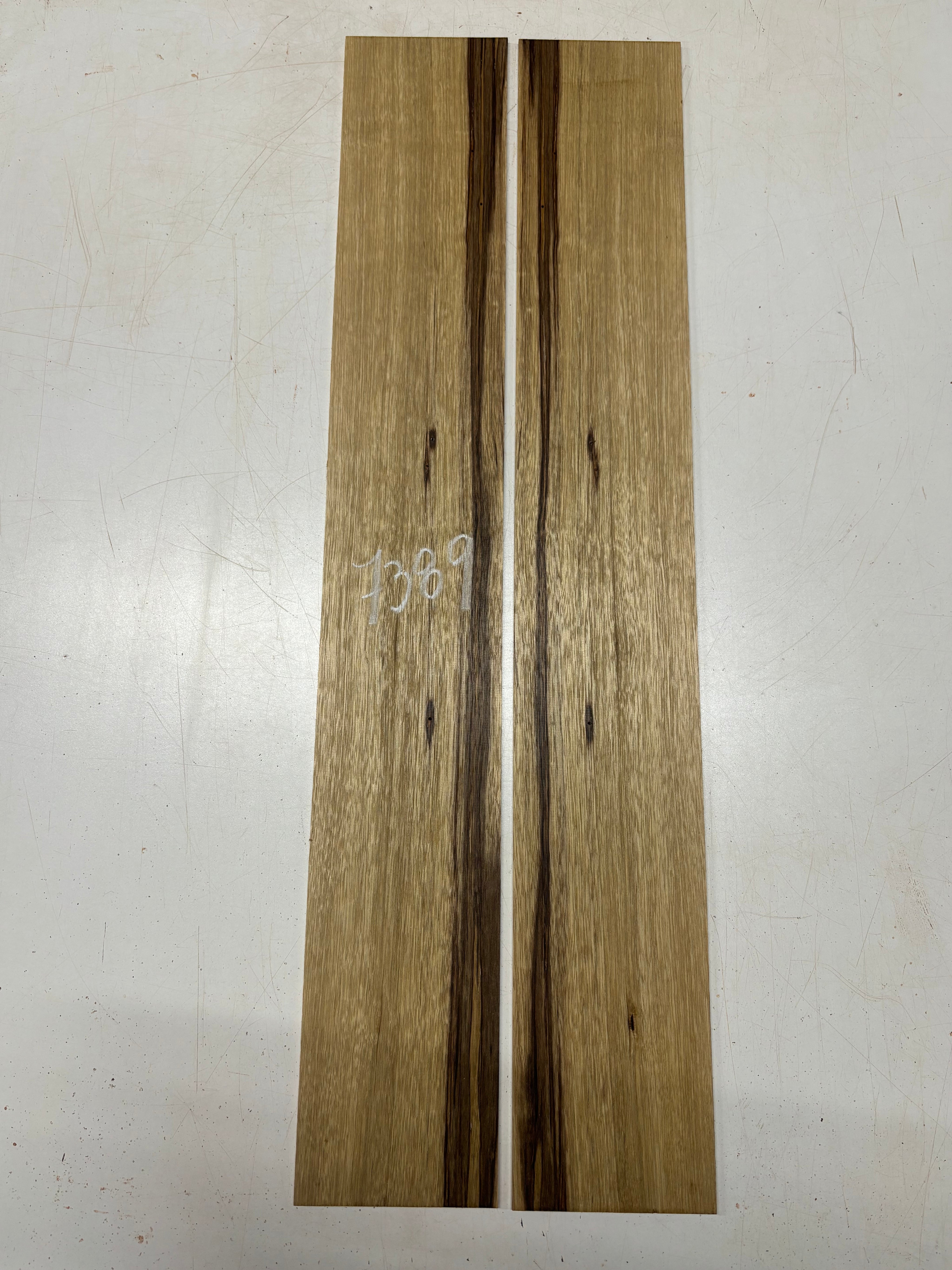 Black Limba Dreadnought Guitar Side Set  33"x5"x3/16" #7389 - Exotic Wood Zone