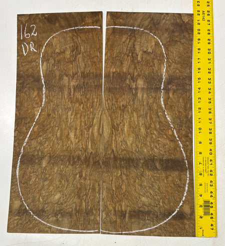 Figured Flame Mango Dreadnought Guitar Back and Side Set #162 - Exotic Wood Zone