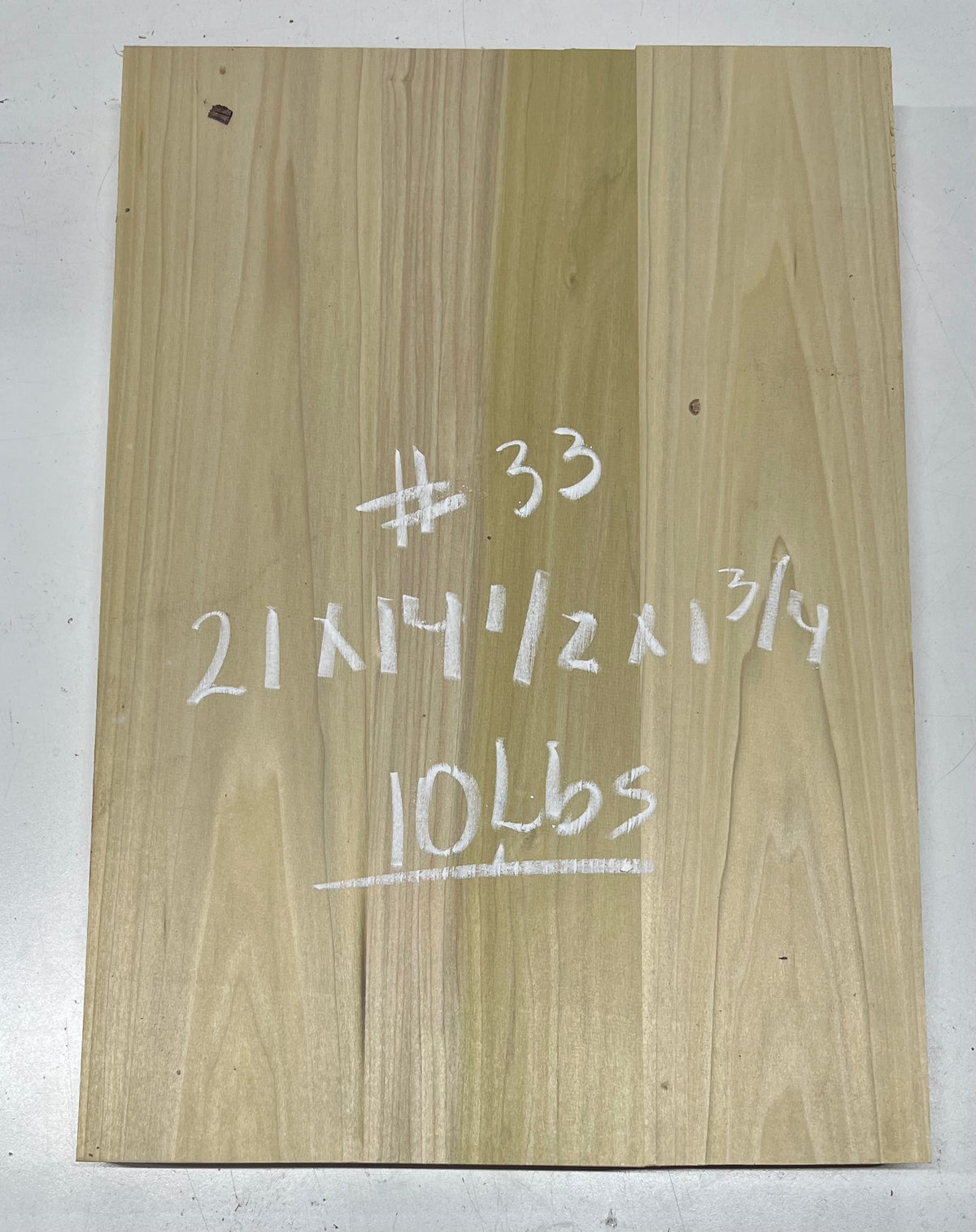 Yellow Poplar Guitar Body Blanks - 21" x 14-1/2" x 1-3/4", 10 Lbs #33 - Exotic Wood Zone - Buy online Across USA 