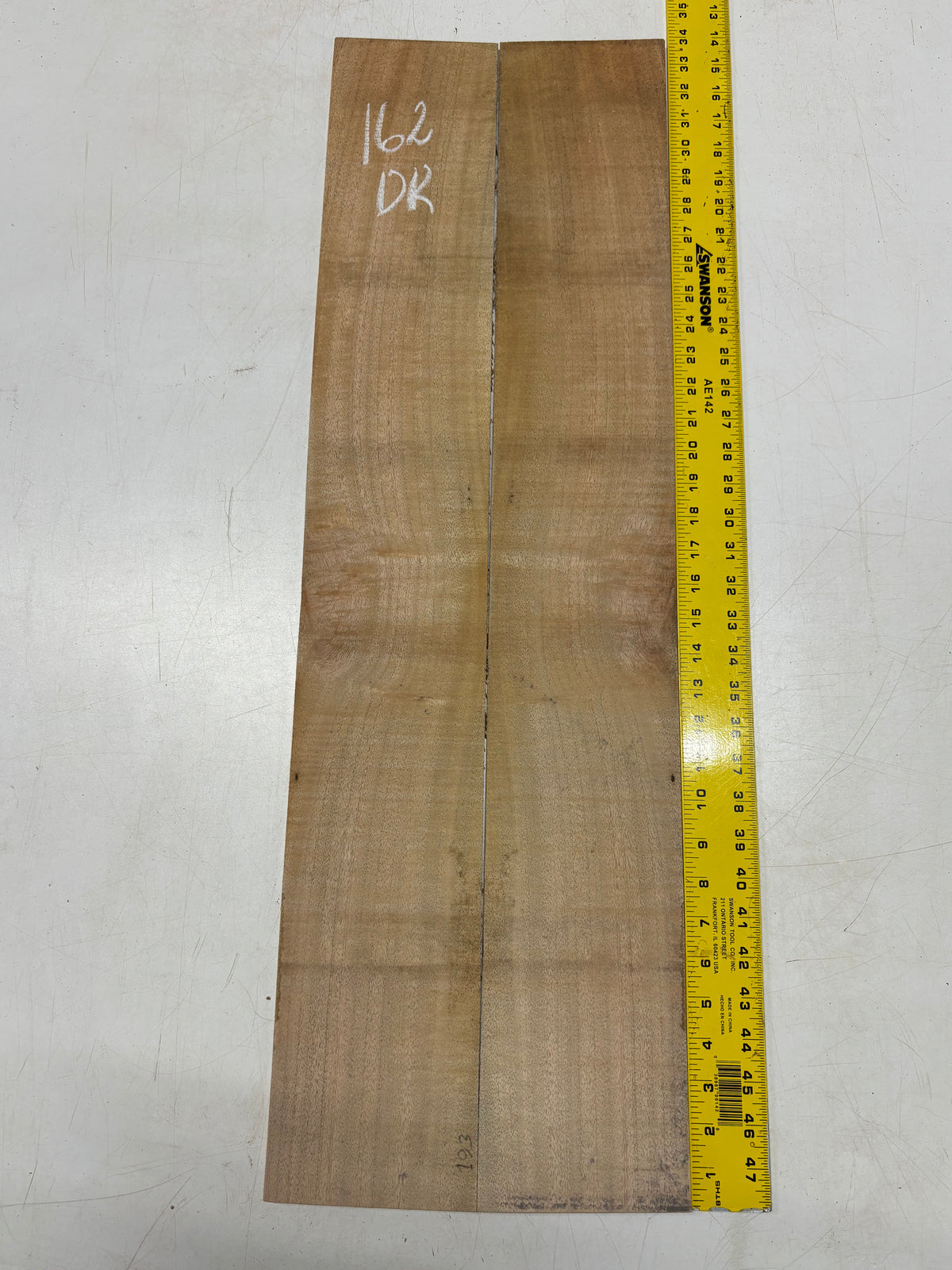 Figured Flame Mango Dreadnought Guitar Back and Side Set #162 - Exotic Wood Zone