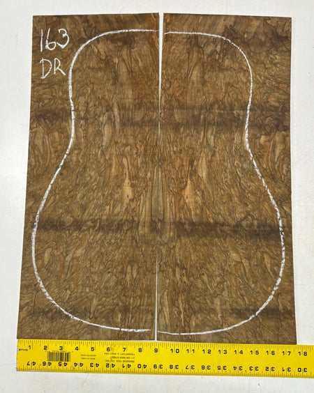 Figured Flame Mango Dreadnought Guitar Back and Side Set #163 - Exotic Wood Zone