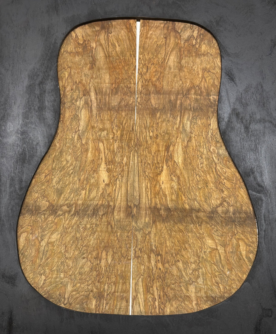 Figured Flame Mango Dreadnought Guitar Back and Side Set #163 - Exotic Wood Zone