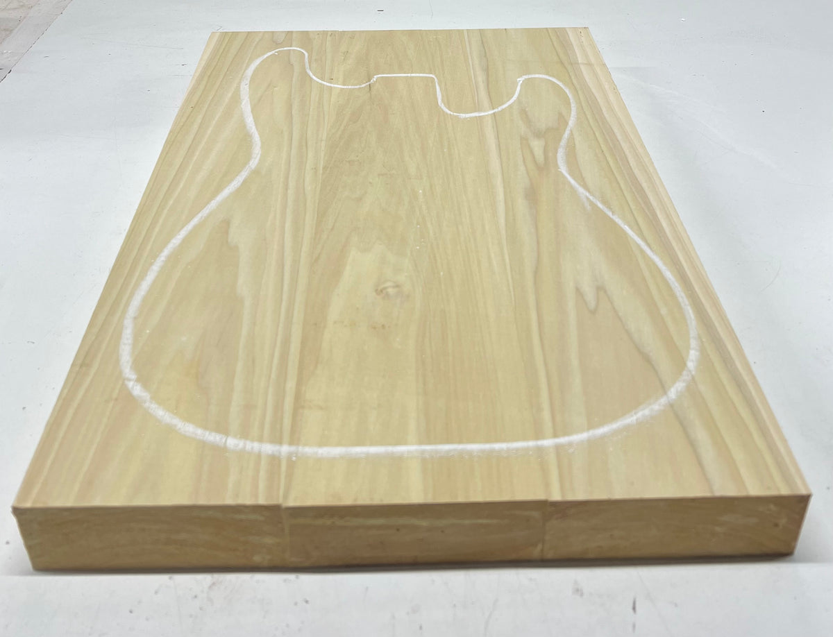 Yellow Poplar Guitar Body Blanks - 21" x 14-1/2" x 1-3/4", 10 Lbs #33 - Exotic Wood Zone - Buy online Across USA 