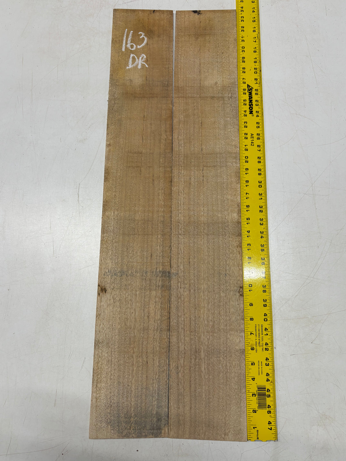Figured Flame Mango Dreadnought Guitar Back and Side Set #163 - Exotic Wood Zone