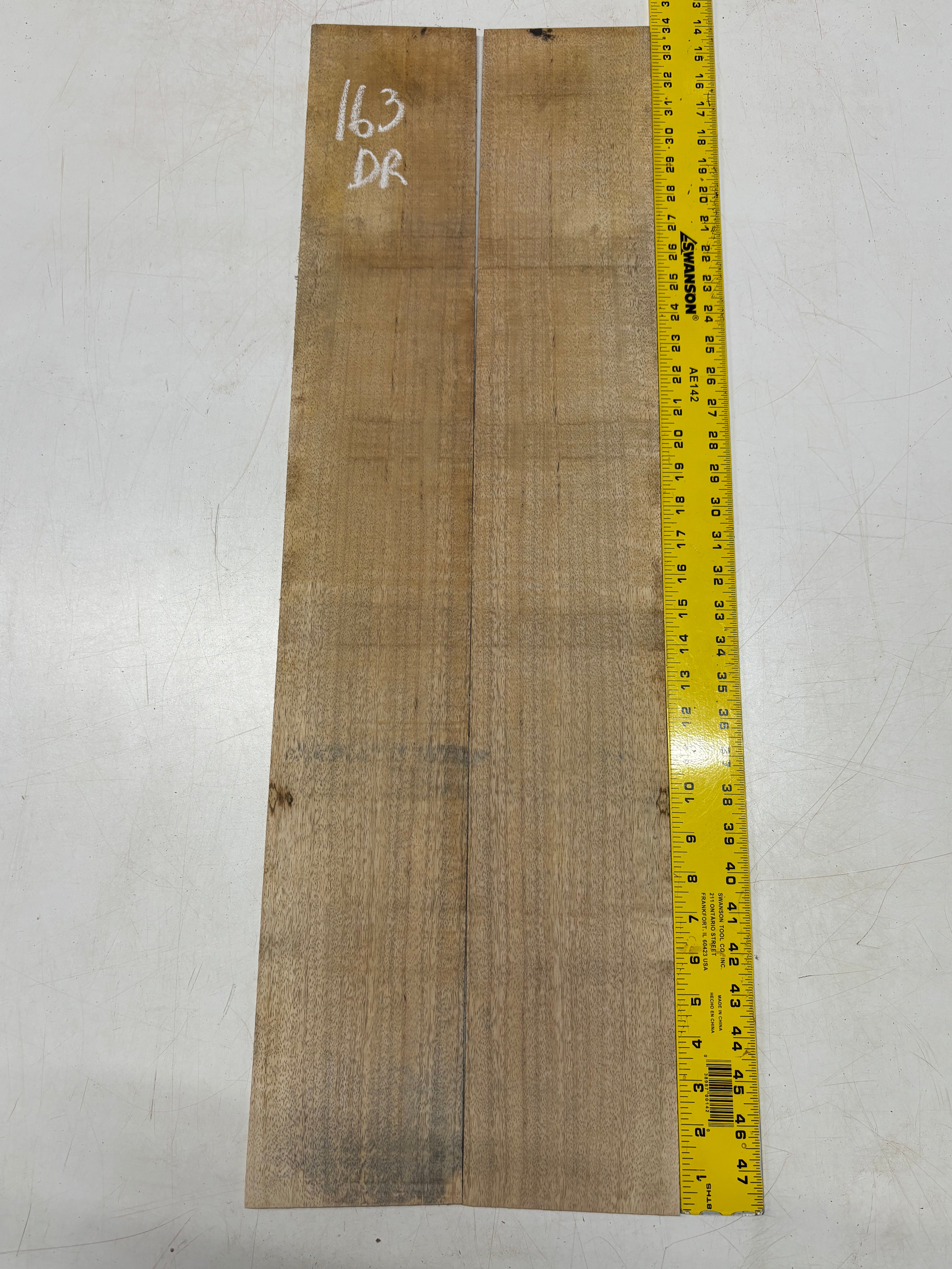 Figured Flame Mango Dreadnought Guitar Back and Side Set #163 - Exotic Wood Zone