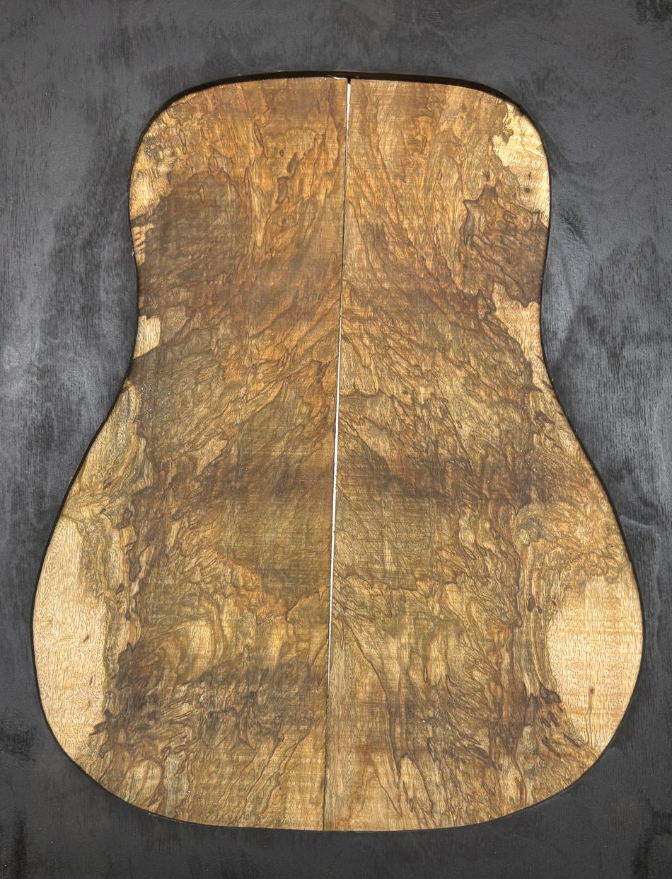 Figured Flame Mango Dreadnought Guitar Back and Side Set #164 - Exotic Wood Zone