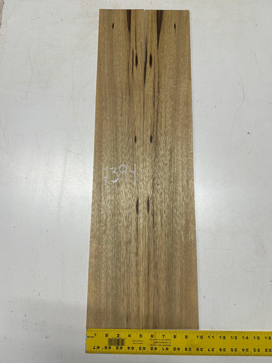 Black Limba Dreadnought Guitar Side Set  33"x5"x3/16" #7394 - Exotic Wood Zone