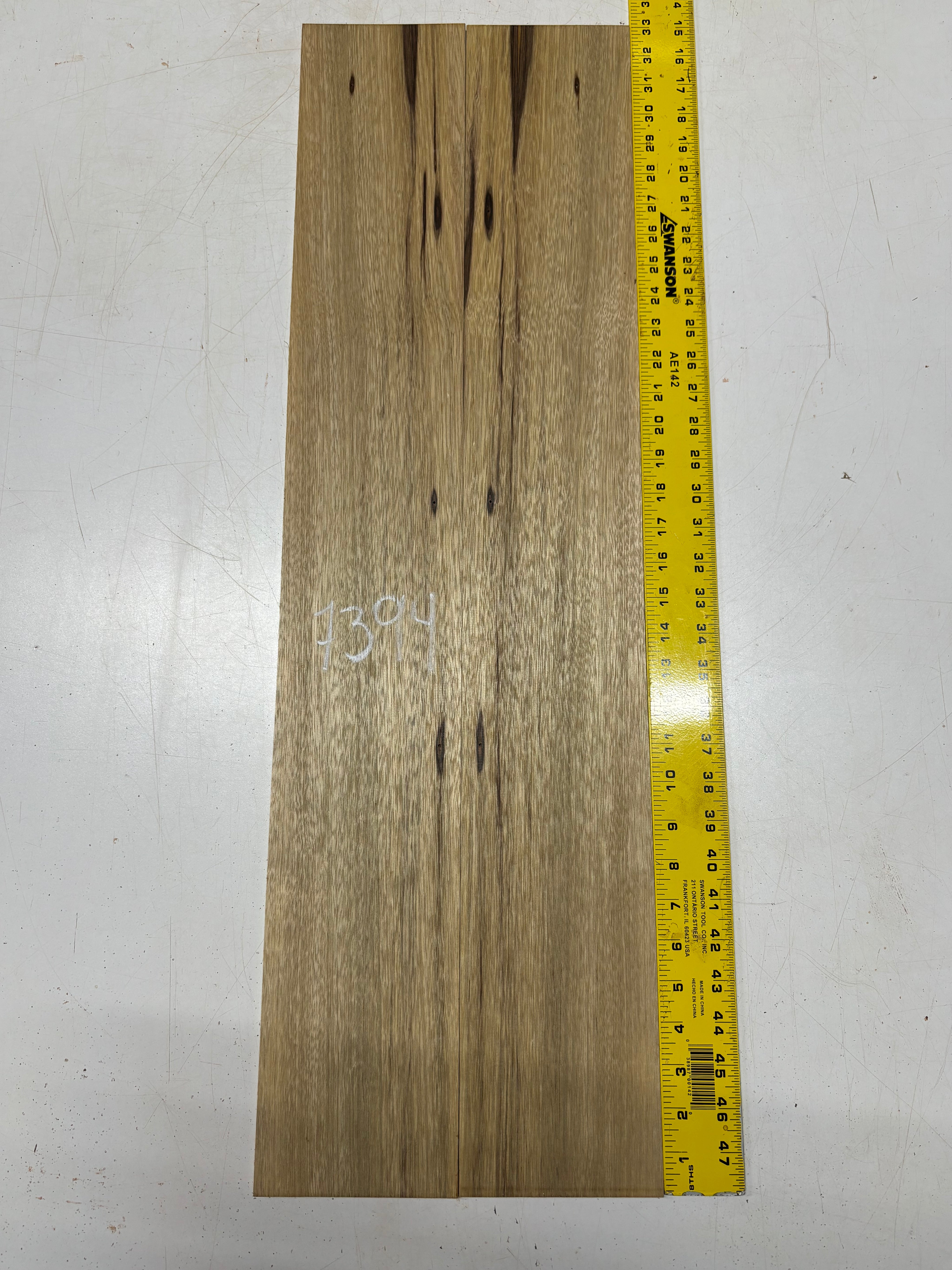 Black Limba Dreadnought Guitar Side Set  33"x5"x3/16" #7394 - Exotic Wood Zone